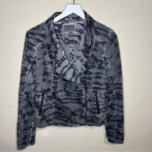 Marrakech Marni Scuba Suede Jacket in Black‎ Pearl Dye Size M